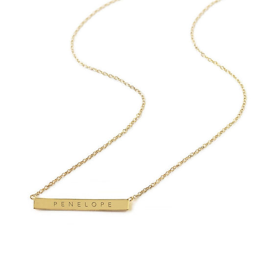 Gold Bar Pendant