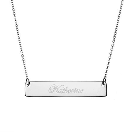 Silver Bar Pendant