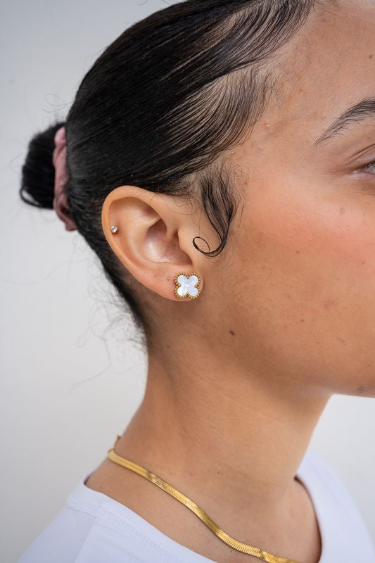 White Clove Studs