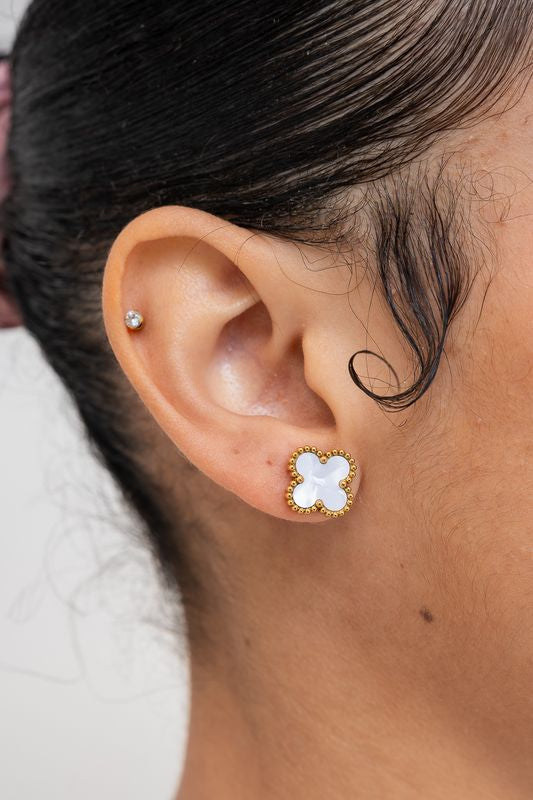 White Clove Studs